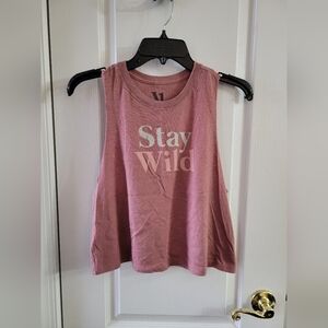 Vuori Stay Wild Racerback Tank Top Mauve Size Small